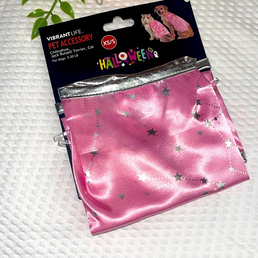 Vibrant Pink and Silver Pet Accessory